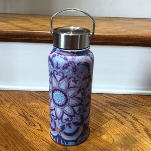 GAIAM Madeira Print Wide Mouth Stainless Steel Water Bottle (32oz)